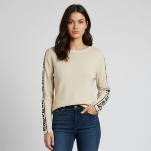 Harley-Davidson Long Sleeve Cream Crewneck Sweater Women's Size‎ Large